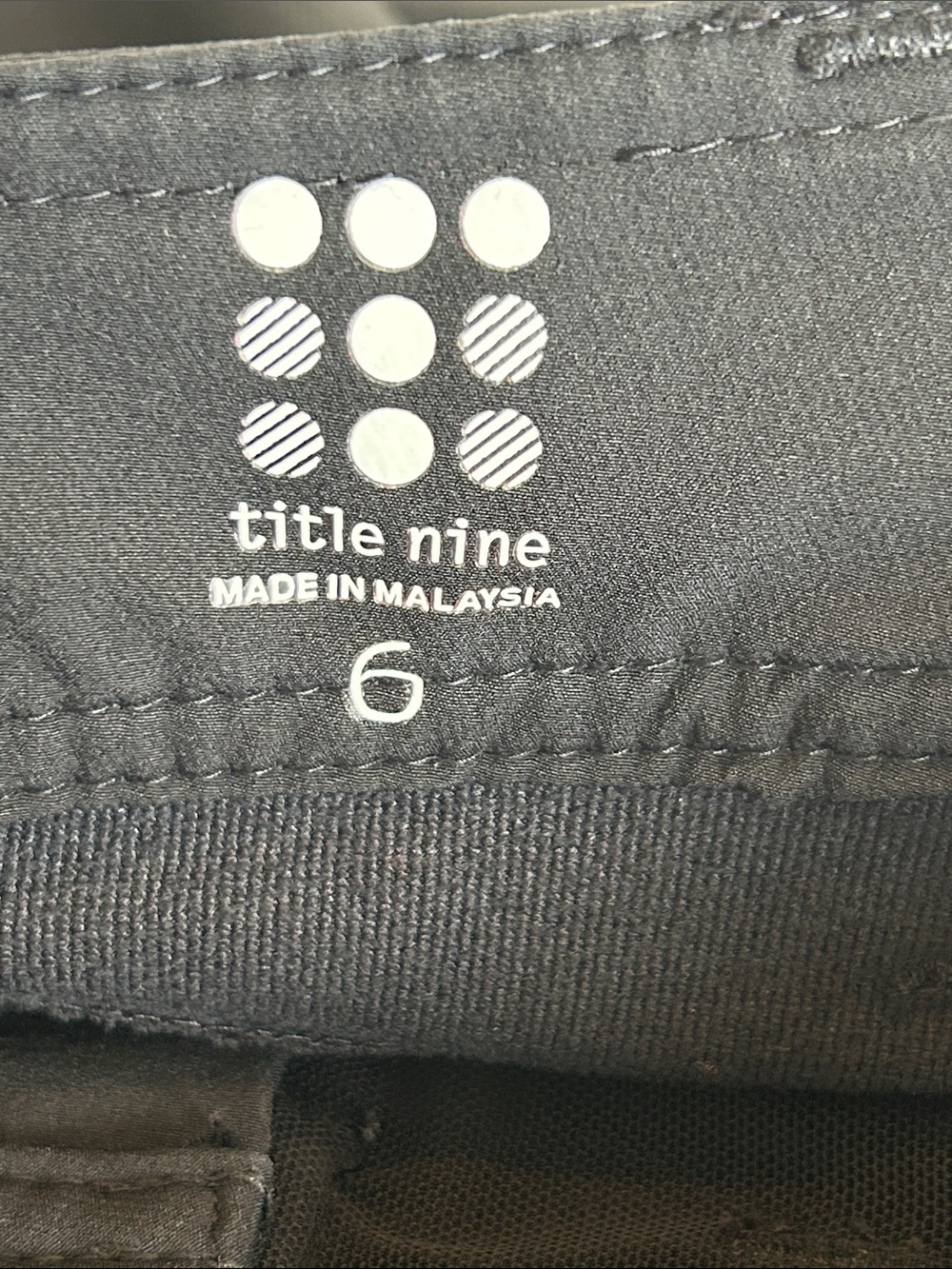 Title Nine Genie Brushed Outdoor Women's Straight Leg Pants in Black Size 6 - Picture 9 of 10
